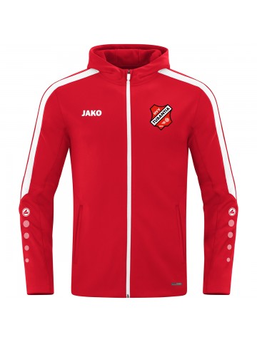 Jas met kap Power rood
